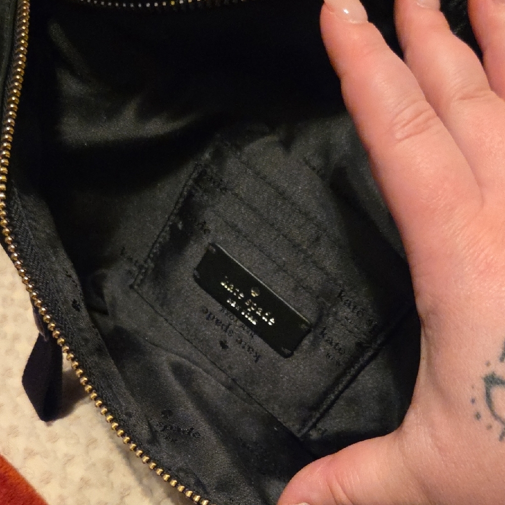 kate spade black nylon waist bag with gold zippers - Picture 8 of 9